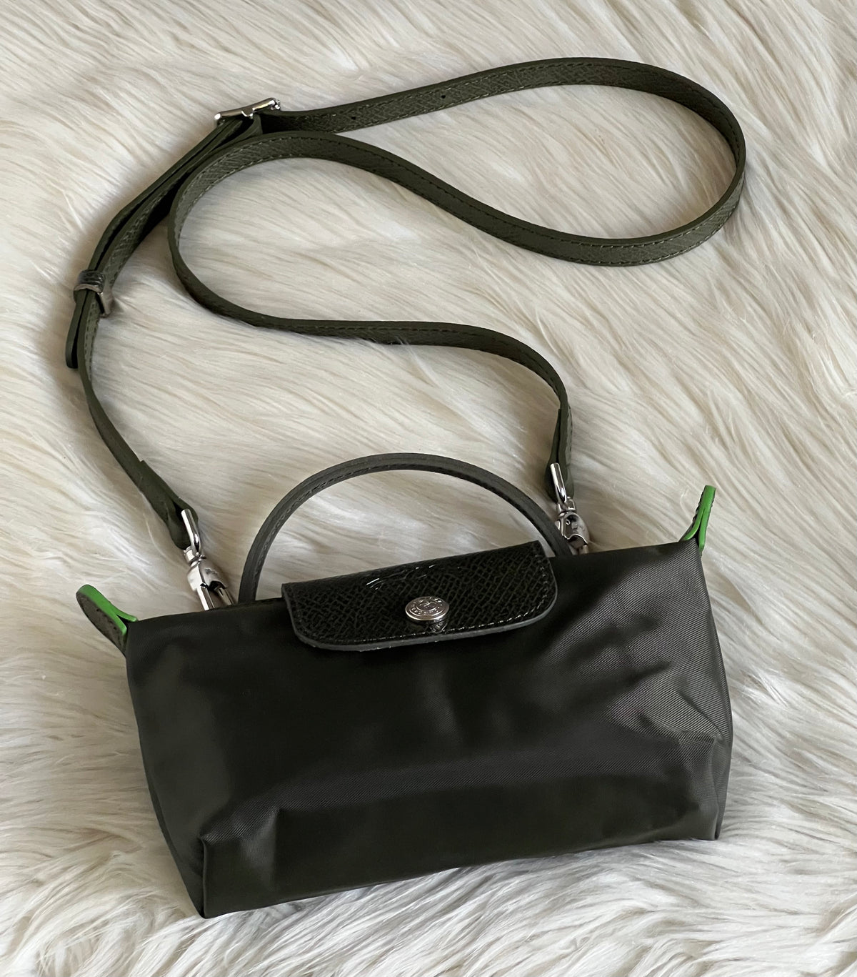 Longchamp XS Le Pliage Original Pouch with Strap