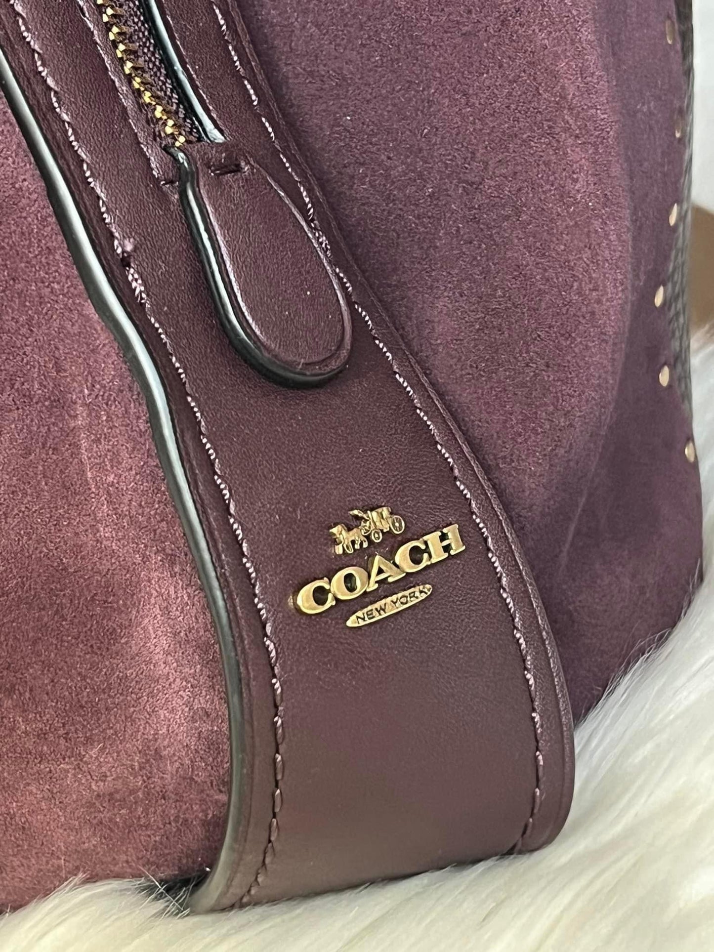 Coach Edie Shoulder Bag 42 with Rivets