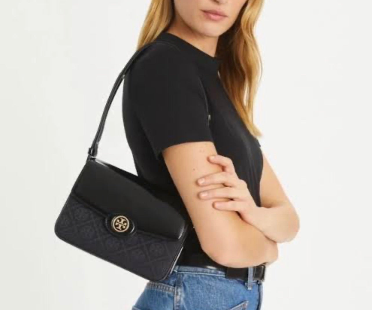 Tory Burch T Monogram Robinson Convertible Shoulder Bag