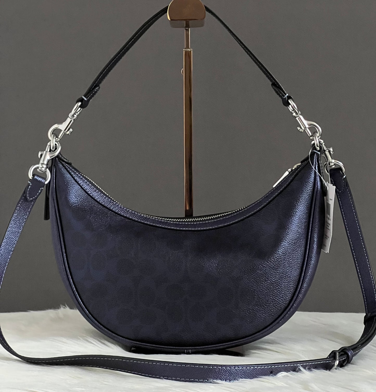 Coach Aria Shoulder Bag In Signature Canvas
