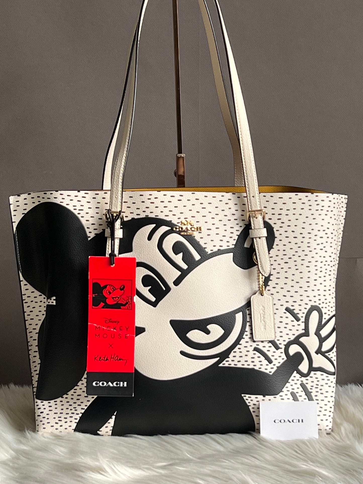 Coach X Keith Haring and Disney Limited Mickey Mouse Mollie Tote