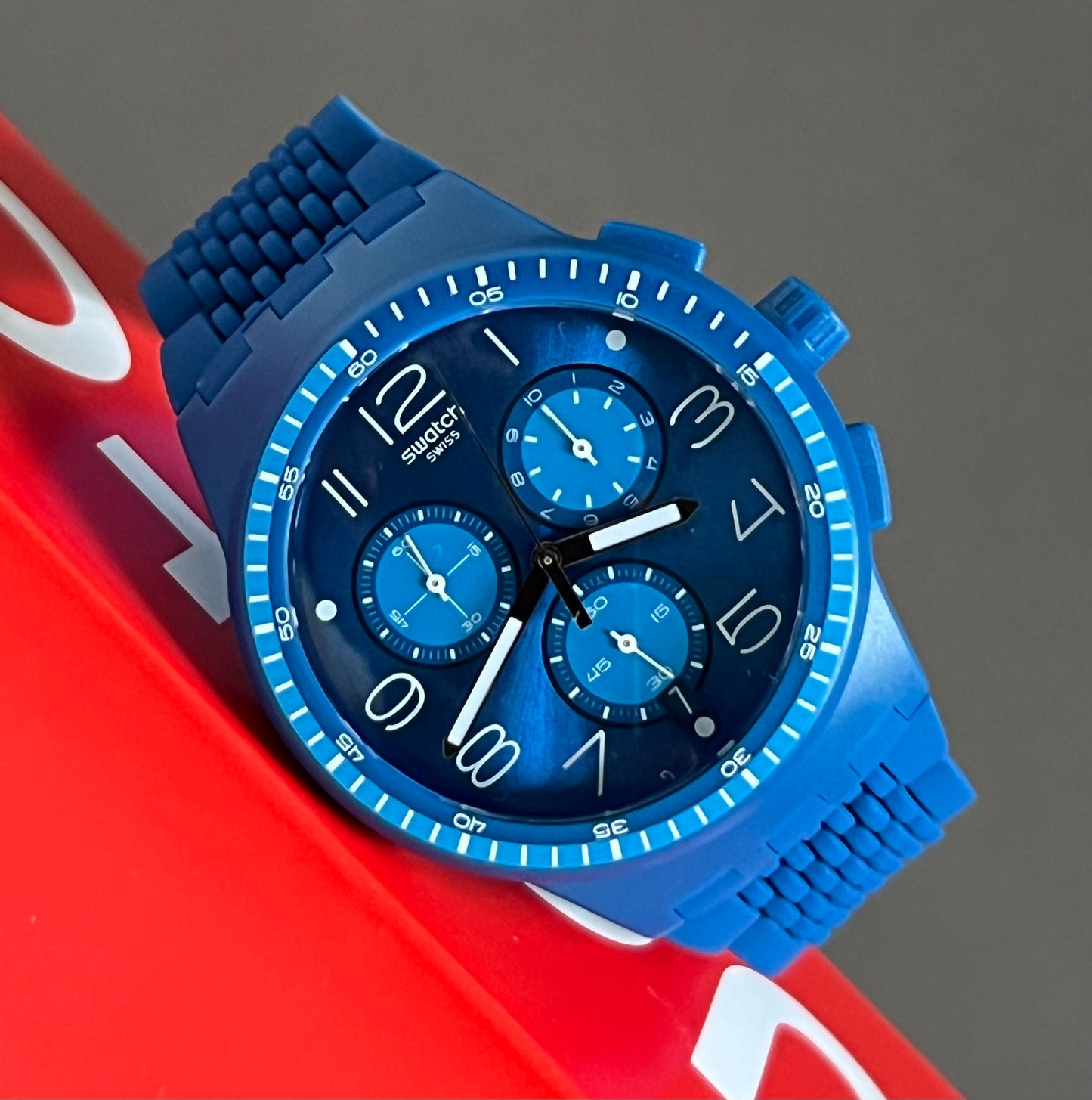 Swatch Triple Blu Watch