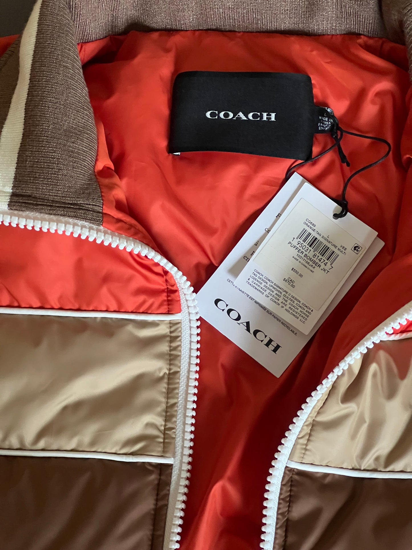 Coach Puffer Bomber Jacket