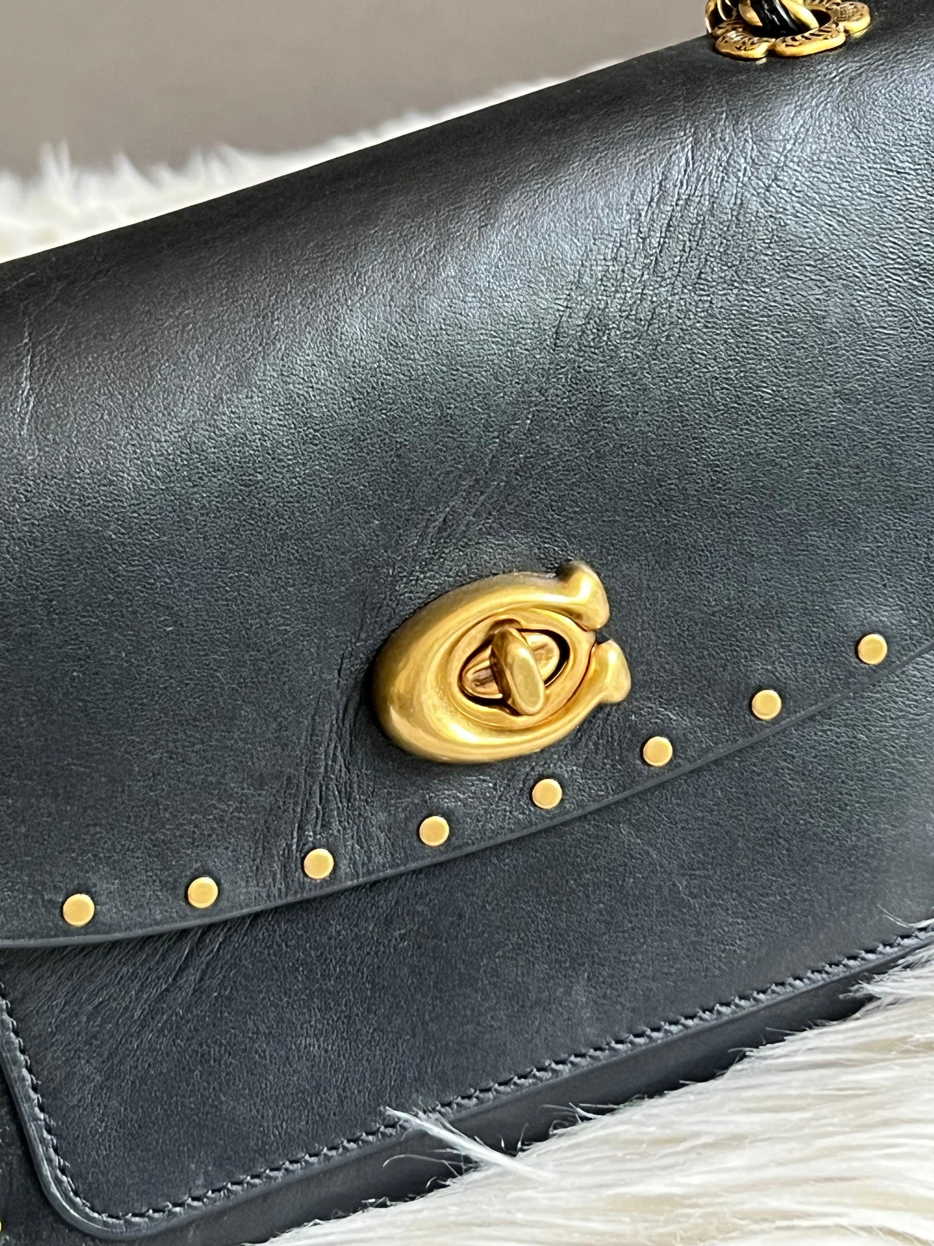 Leather Bag Coach Parker Signature Bag Coach Women's Signature