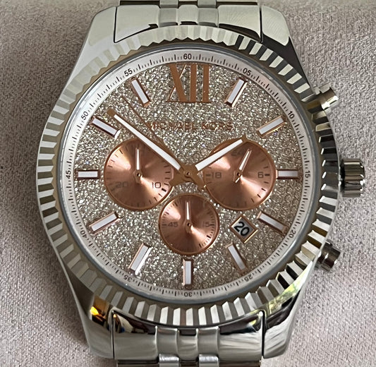 Michael Kors Lexington Silver-Tone Watch