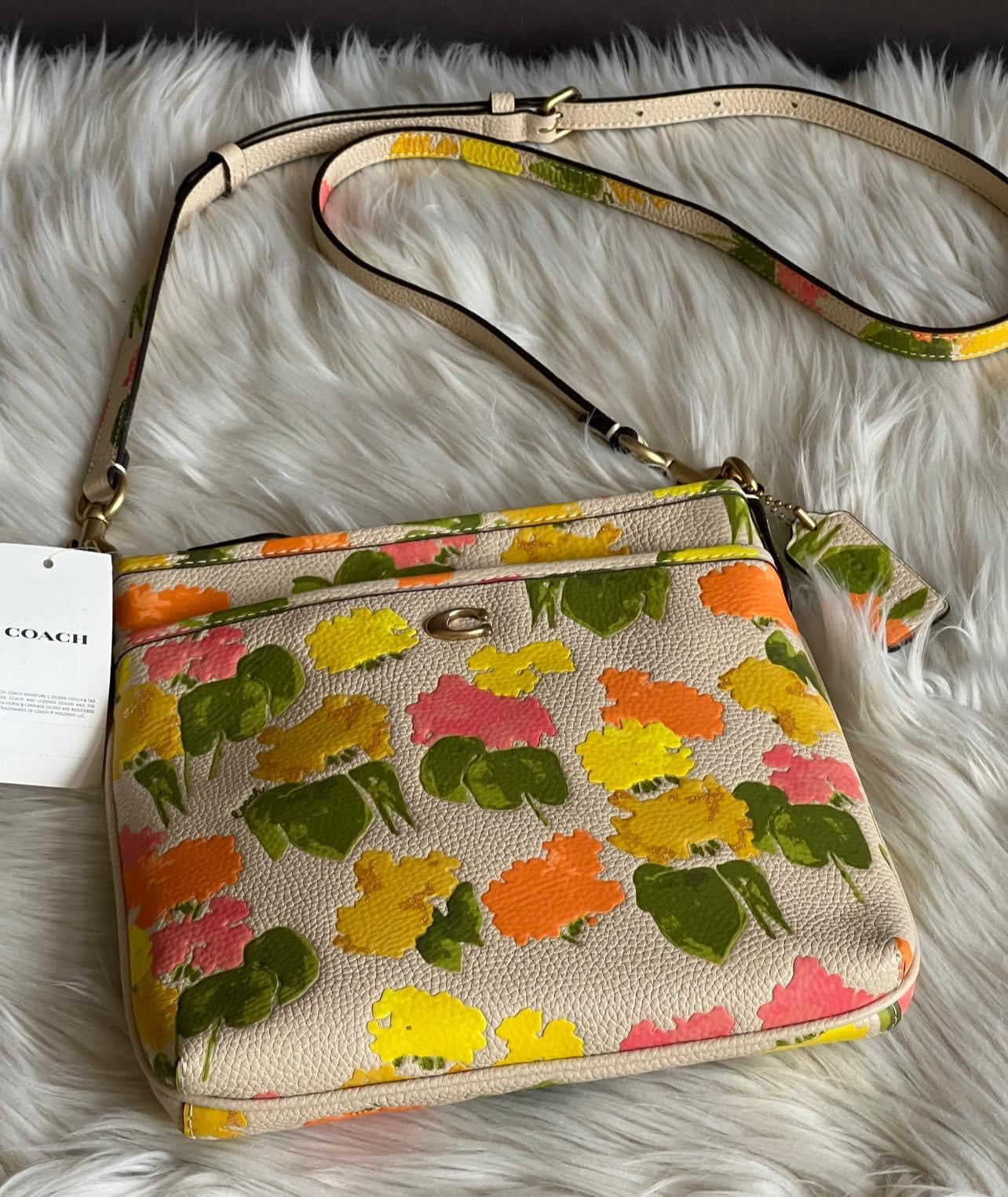 Coach Kitt Messenger Crossbody with Floral Print