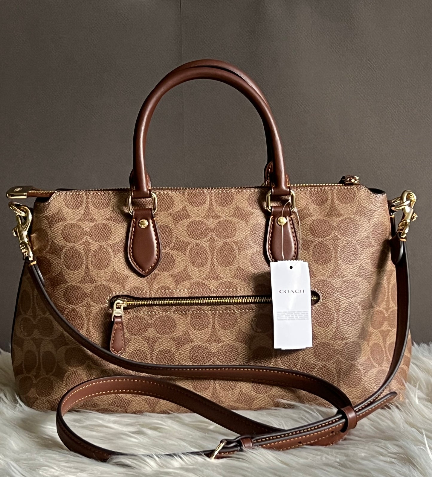 Coach Georgia Satchel in Signature Canvas