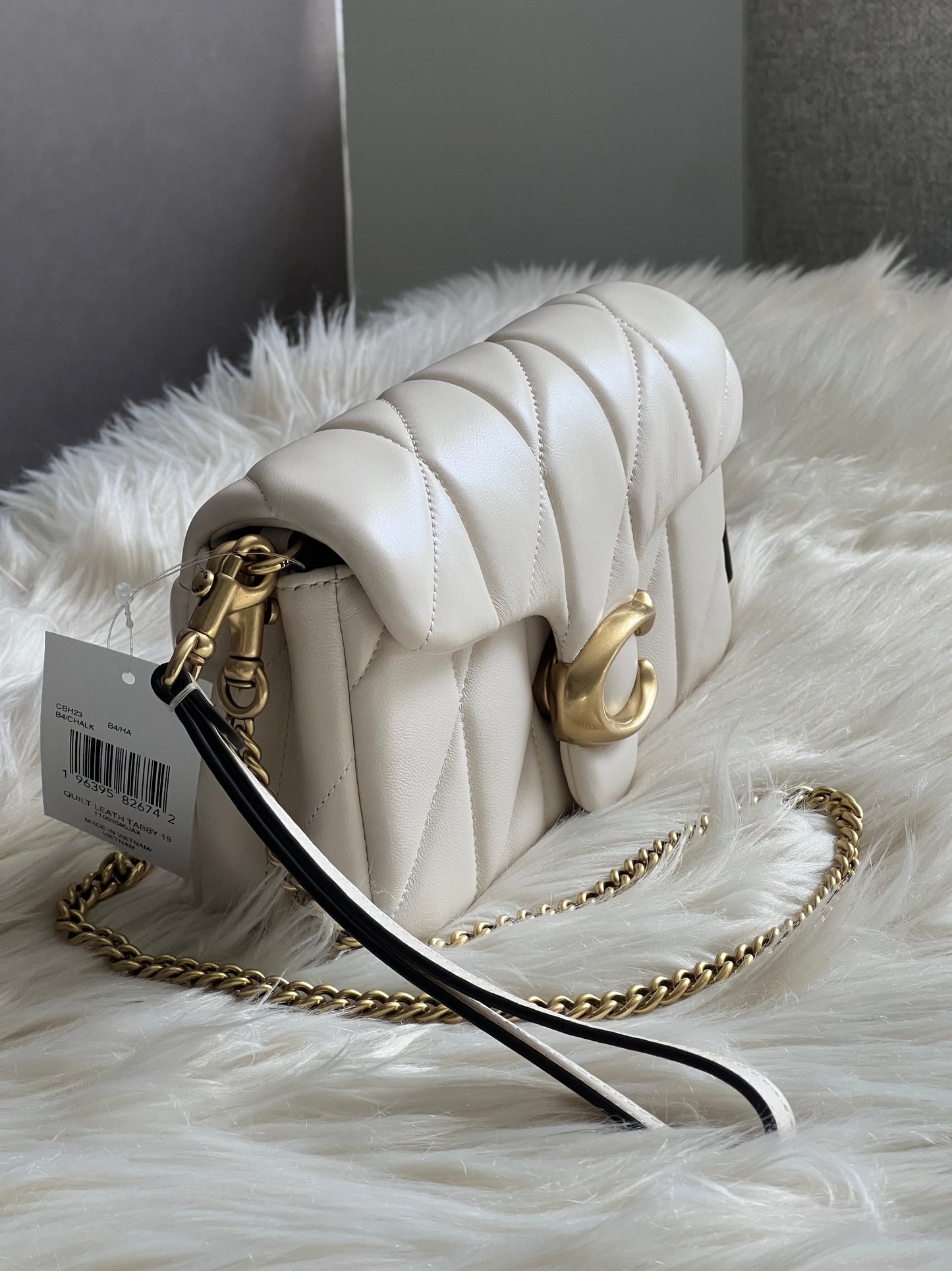 Coach Tabby Chain Crossbody Bag 19 with Quilting