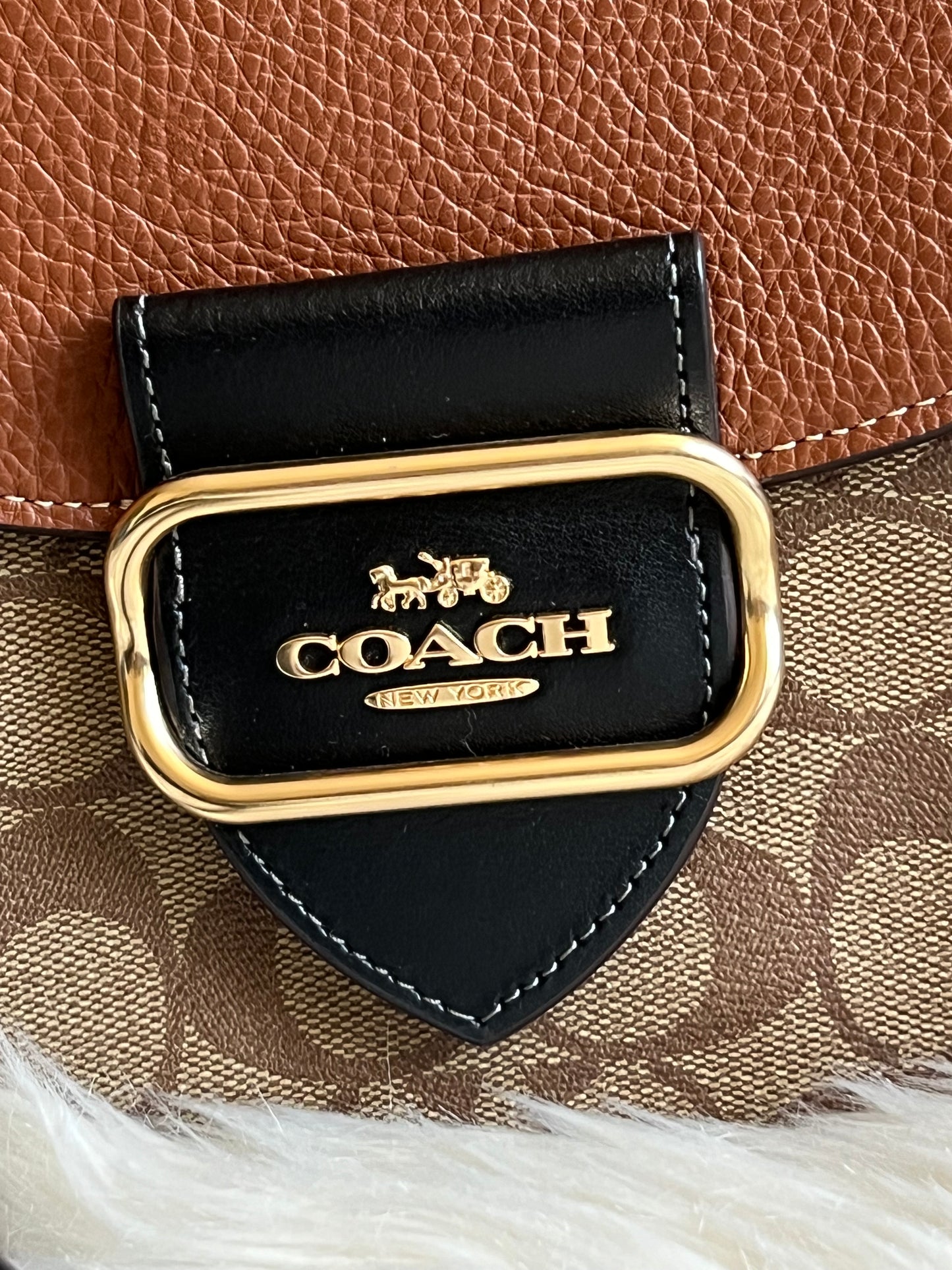 Coach Morgan Saddle Bag in Colorblock Signature Canvas