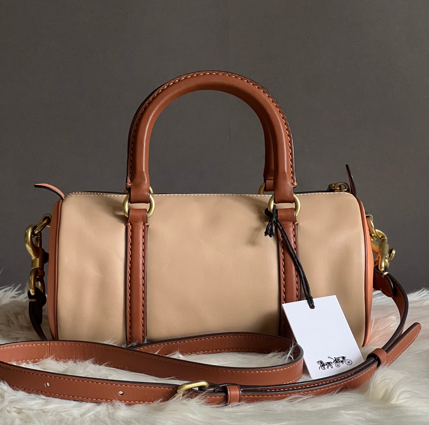 Coach Barrel Bag in Colorblock