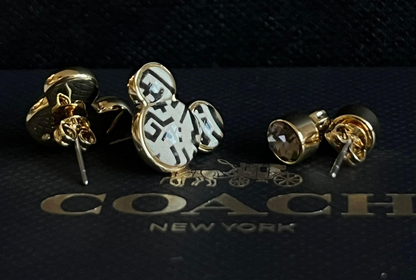 Coach Disney Mickey Mouse X Keith Haring Stud Earrings Set
