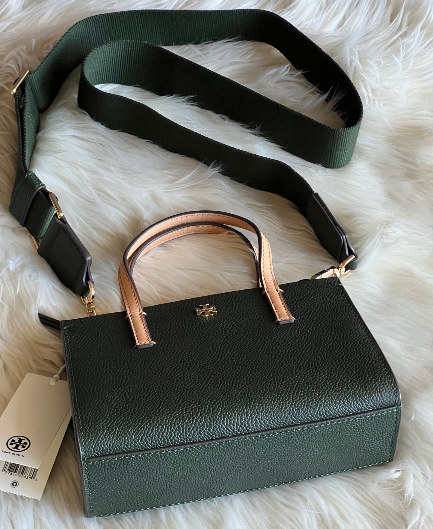 Tory Burch Blake Mixed Material Mini Tote