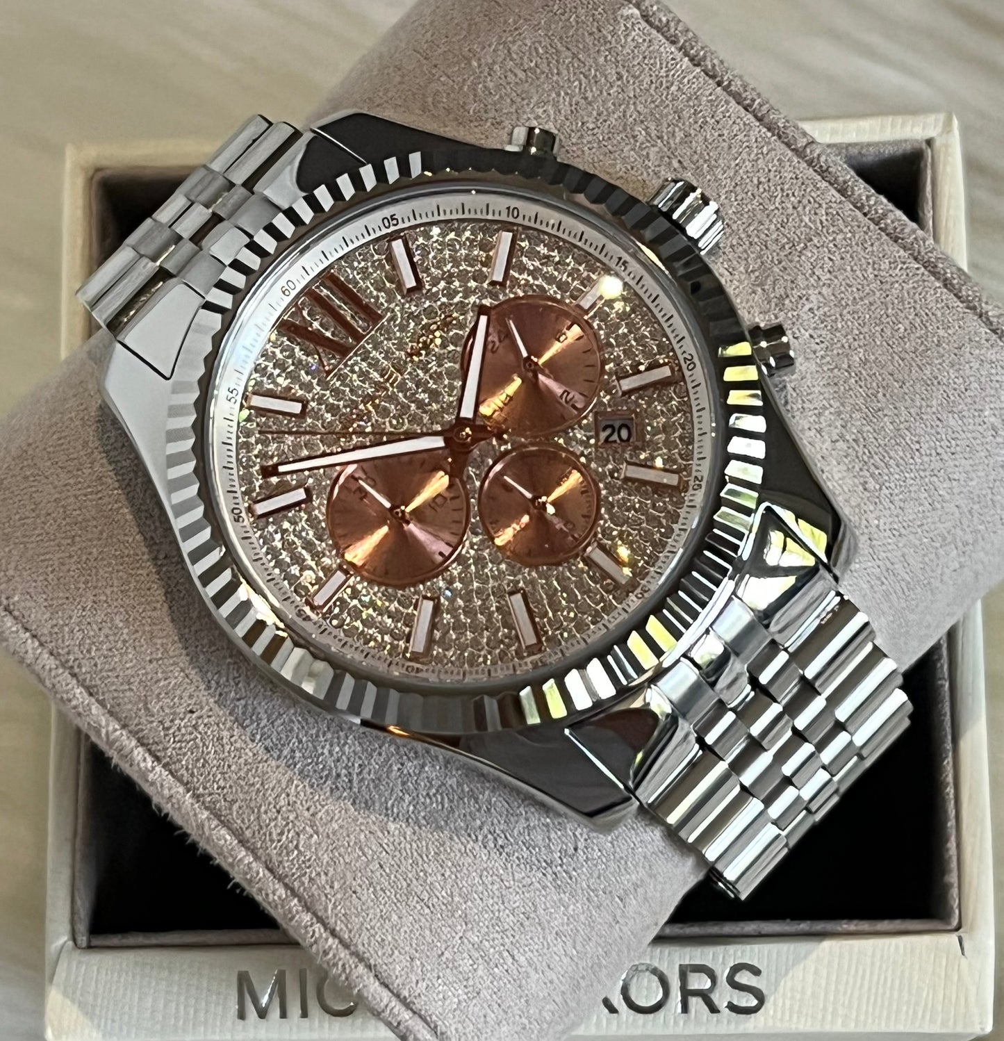 Michael Kors Lexington Silver-Tone Watch