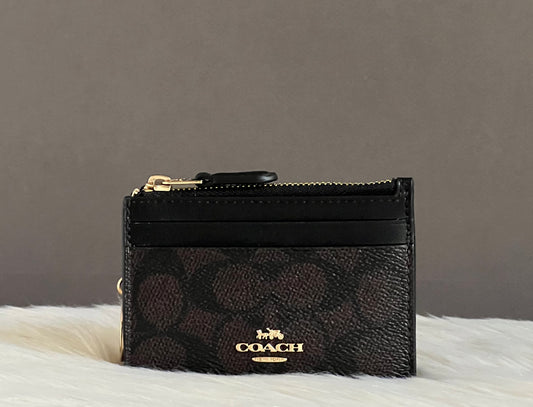 Mini Skinny Id Case In Signature Canvas