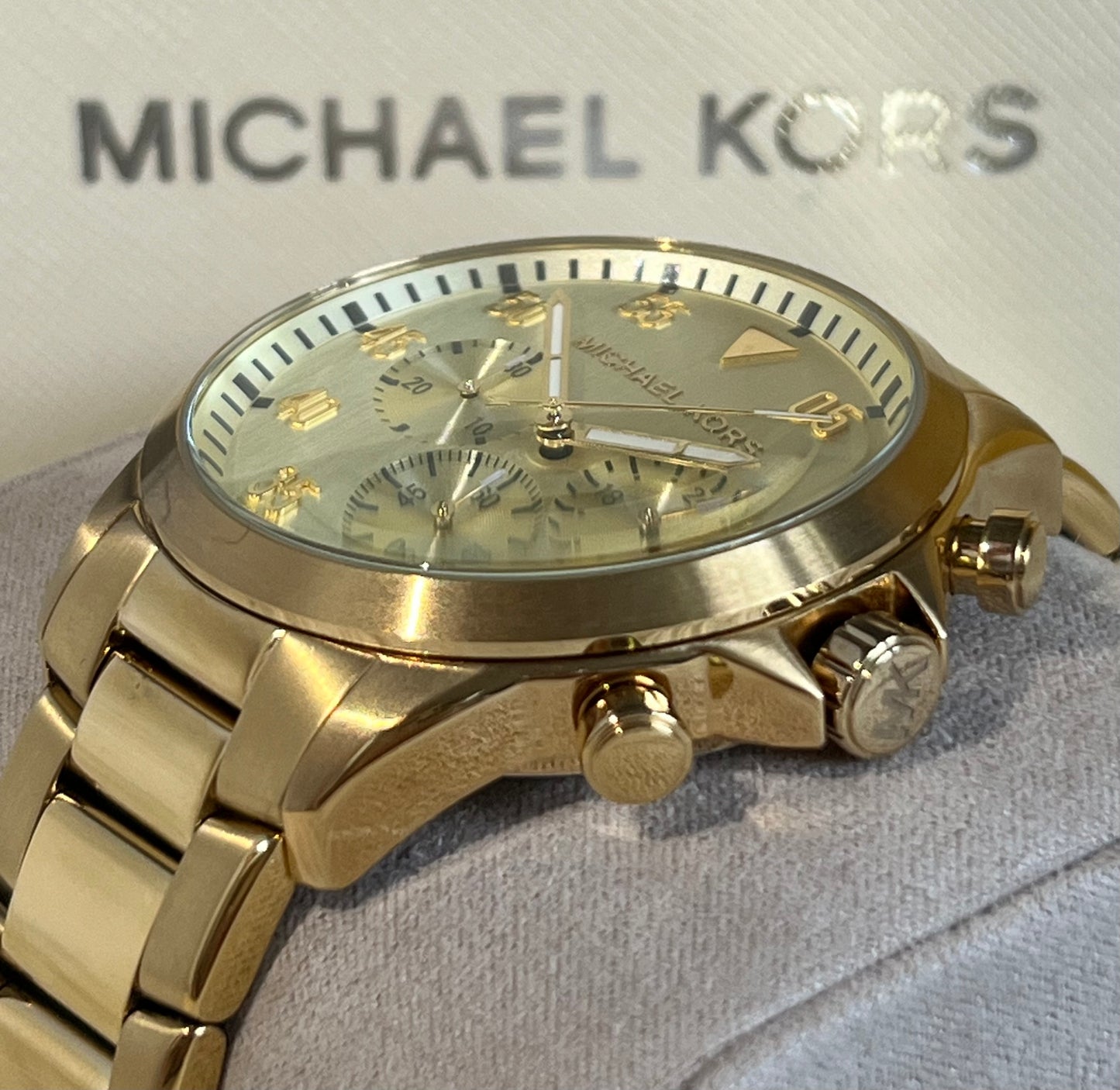 Michael Kors Men’s Gold-Tone Gage Watch