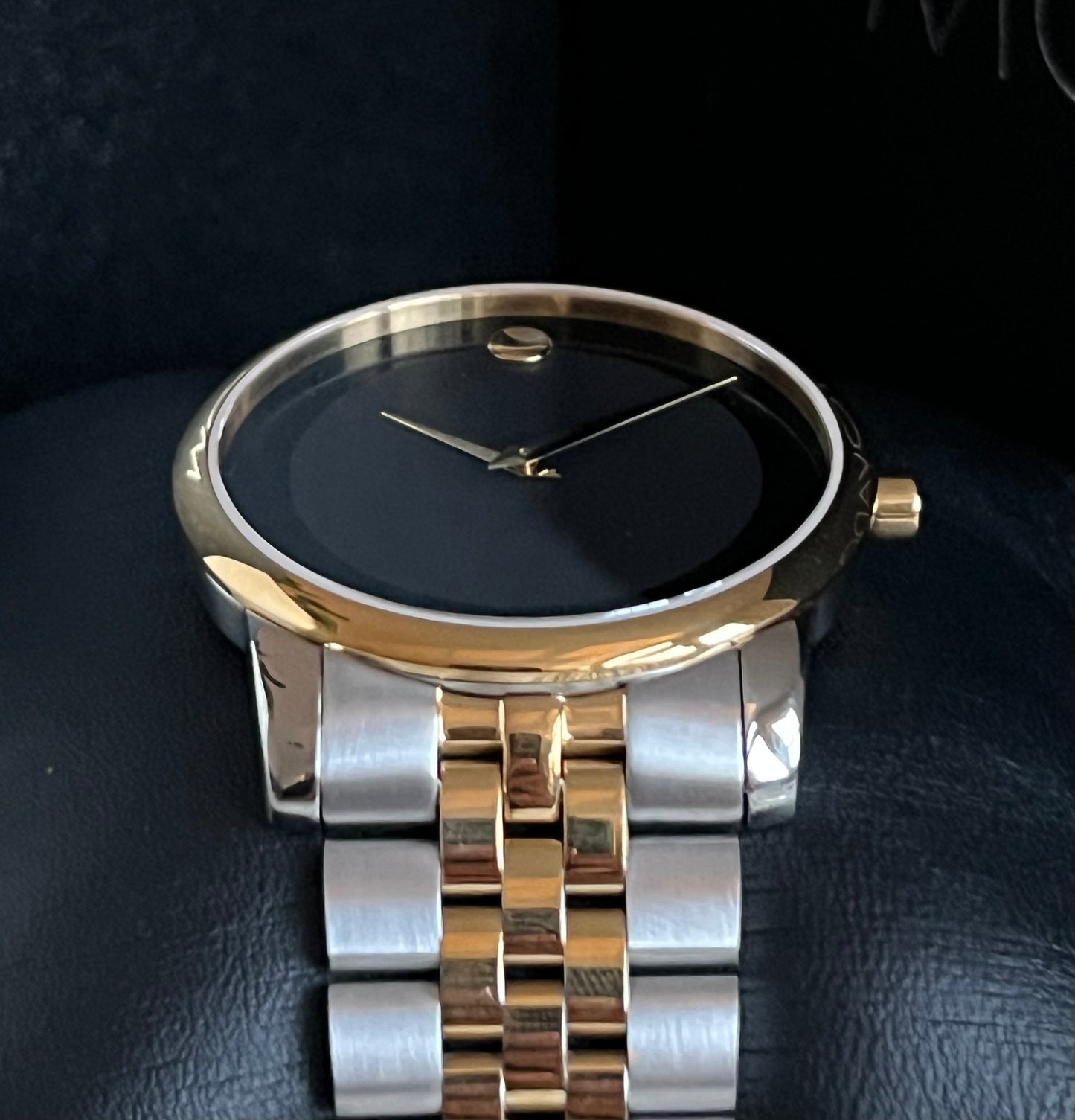 Movado Men’s Museum Black Dial Two-Tone Watch