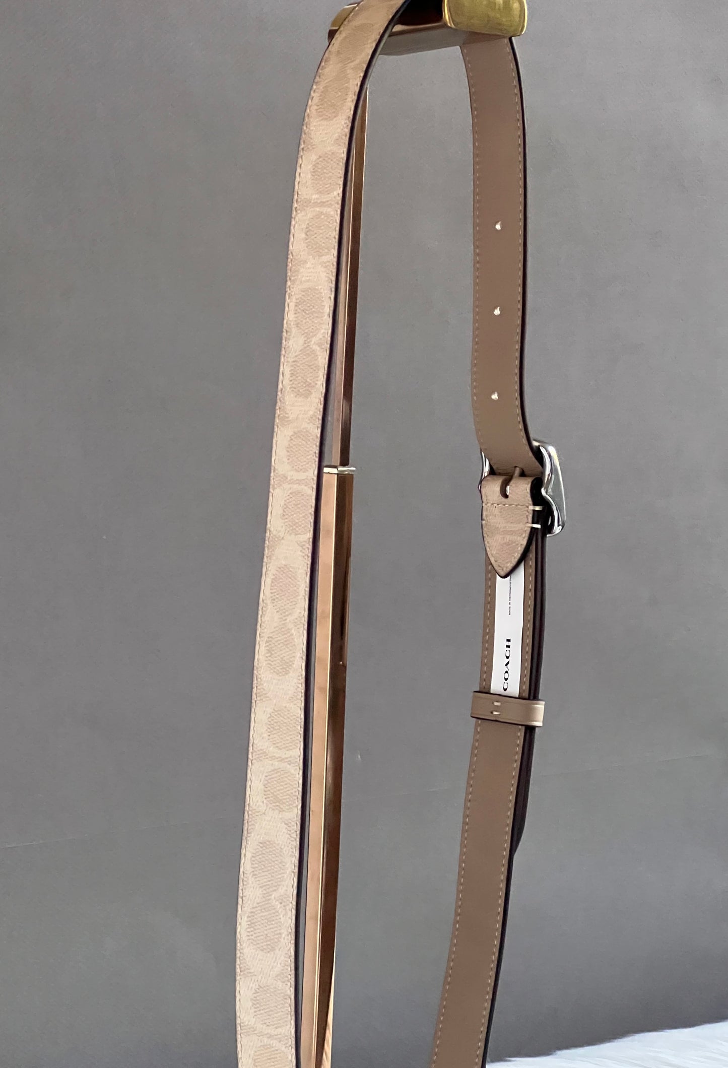 Coach Reversible Strap In Signature Canvas