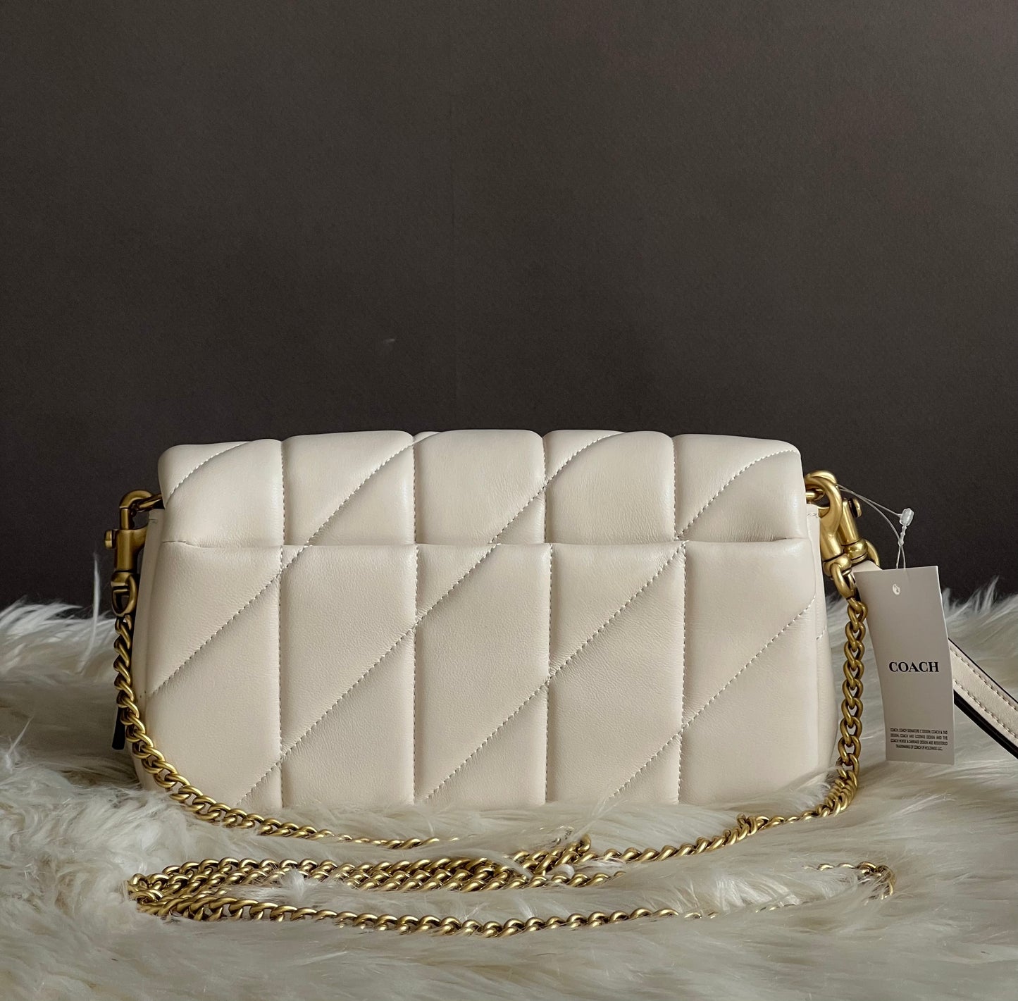Coach Tabby Chain Crossbody Bag 19 with Quilting