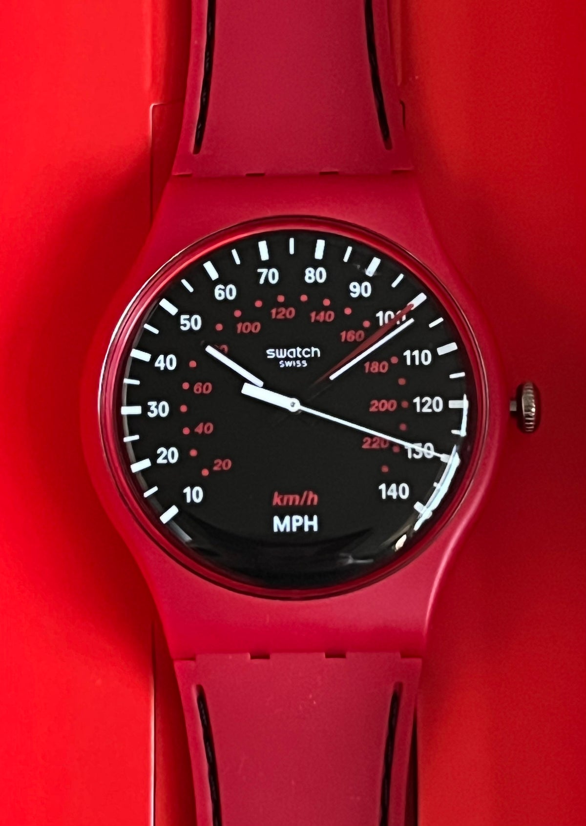Swatch Red Brake Watch