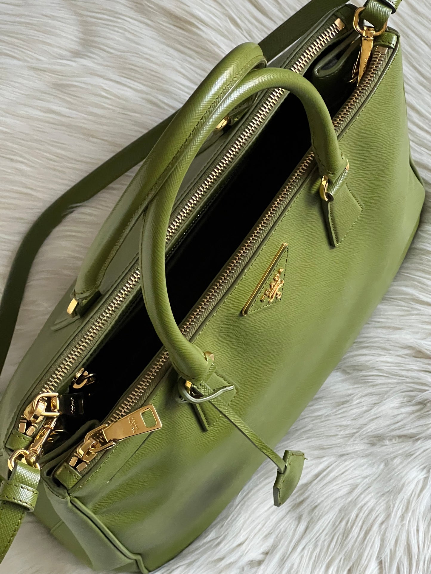 Prada Large Saffiano Lux Galleria Tote Bag