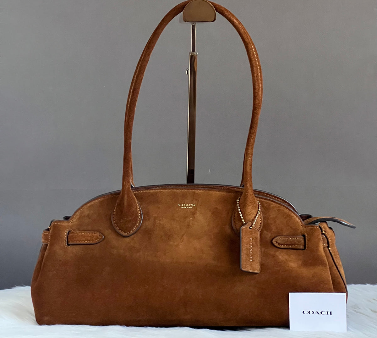 Coach Empire Carryall Bag 34 In Suede