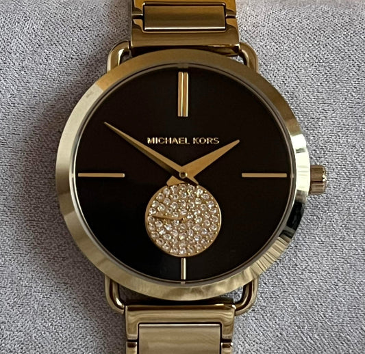 Michael Kors Women’s Portia Black Dial Watch