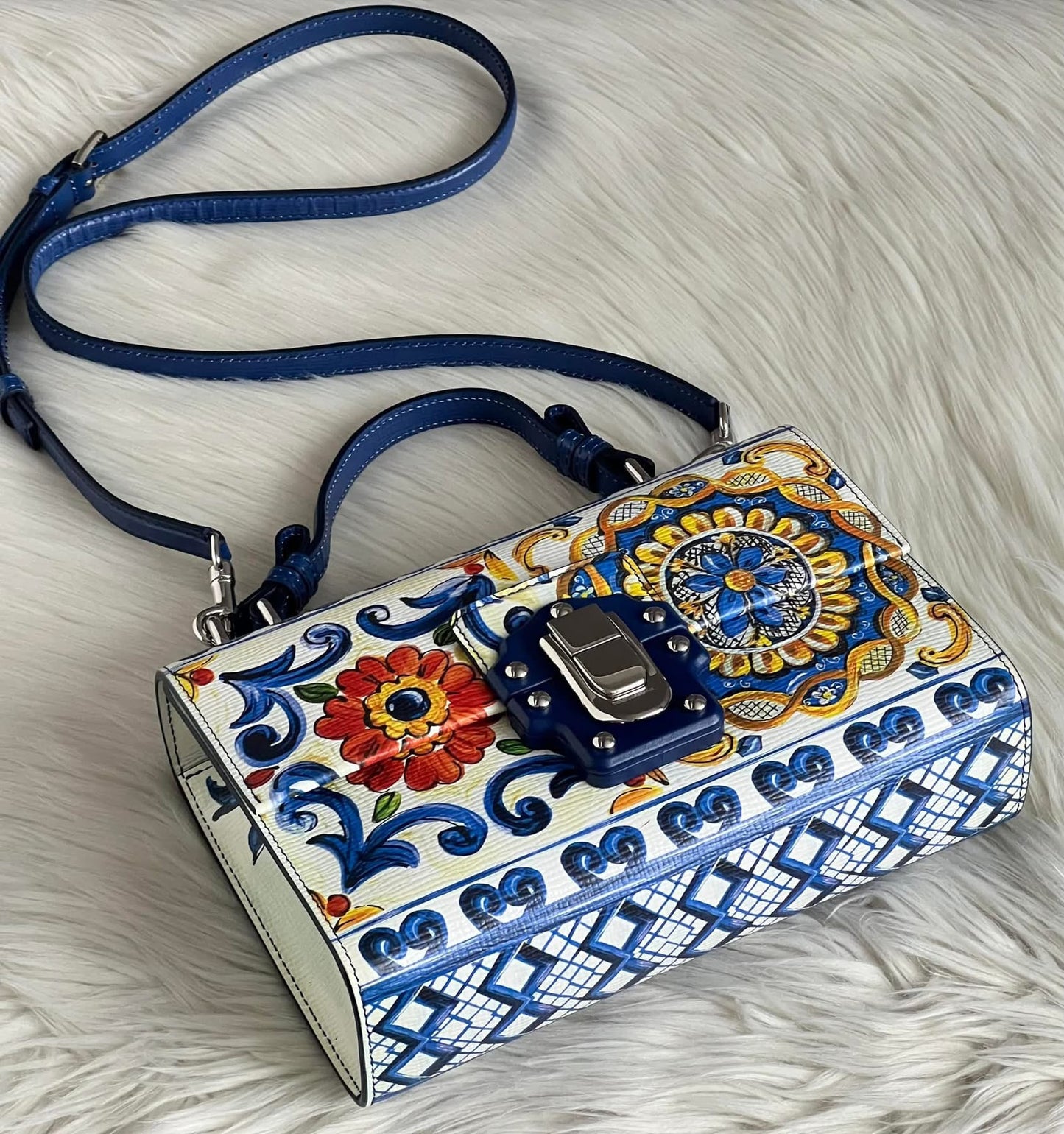 Dolce & Gabbana Majolica Lucia Crossbody Bag