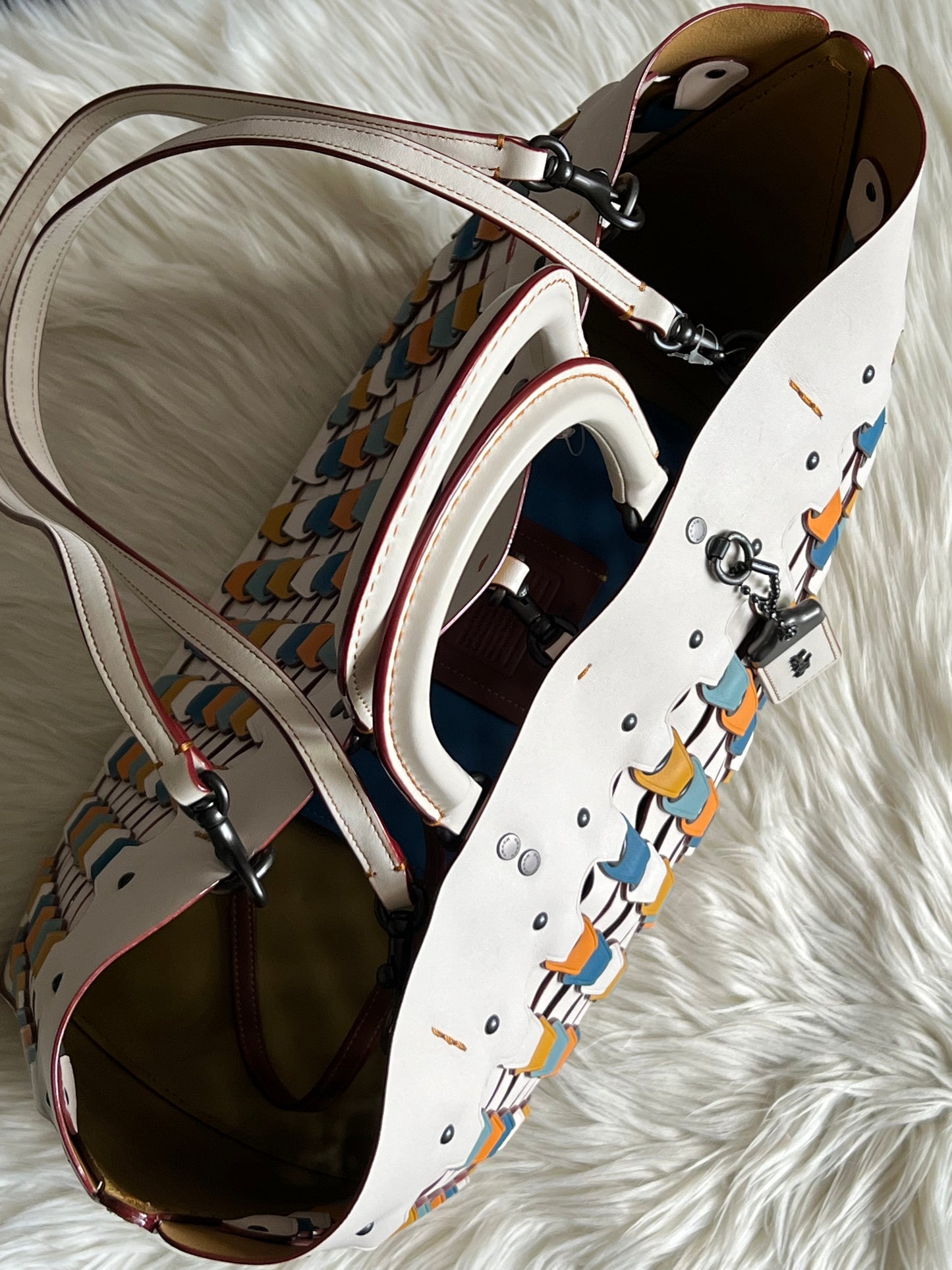 Coach 1941 Rogue Tote with Colorblock Coach Links
