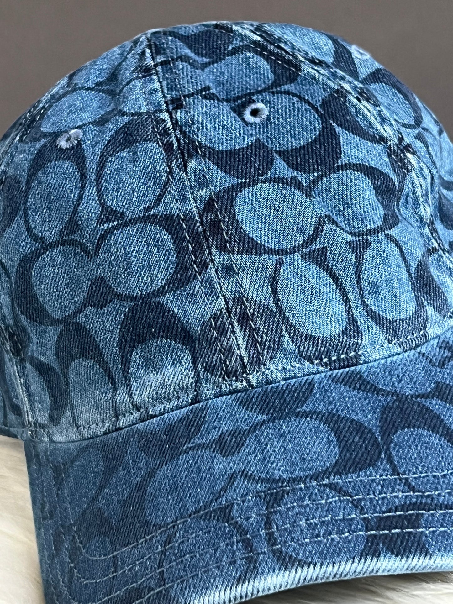 Coach Signature Denim Cap