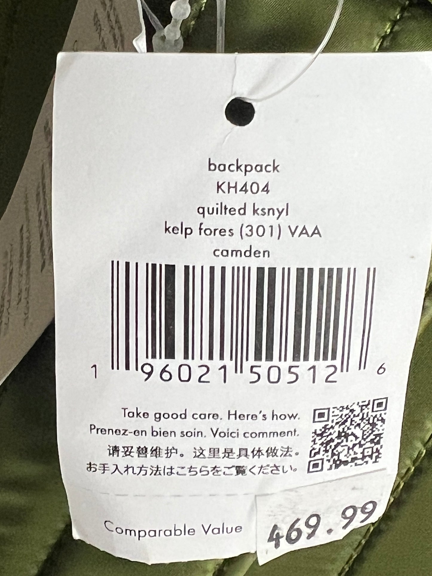 Kate Spade Camden Quilted Large Backpack