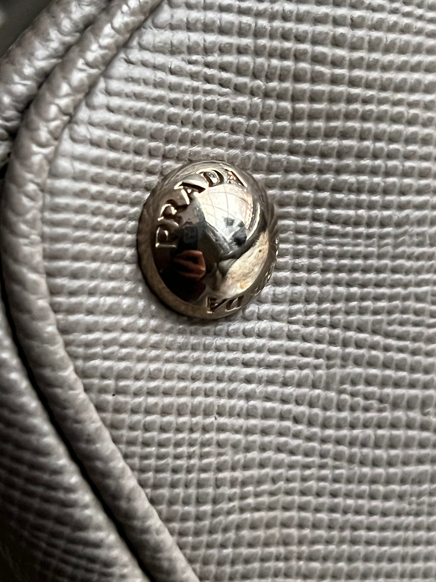 Prada Saffiano Cuir Turn-Lock Twin Satche