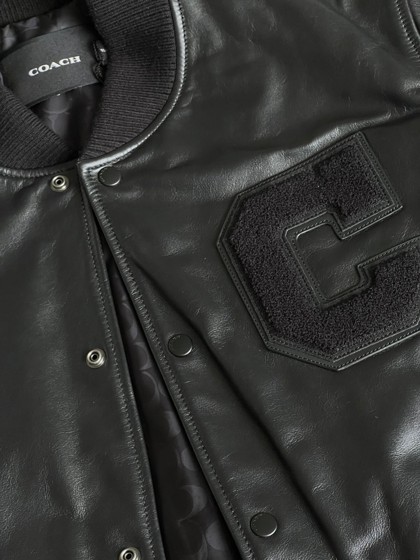 Coach Leather Varsity Jacket