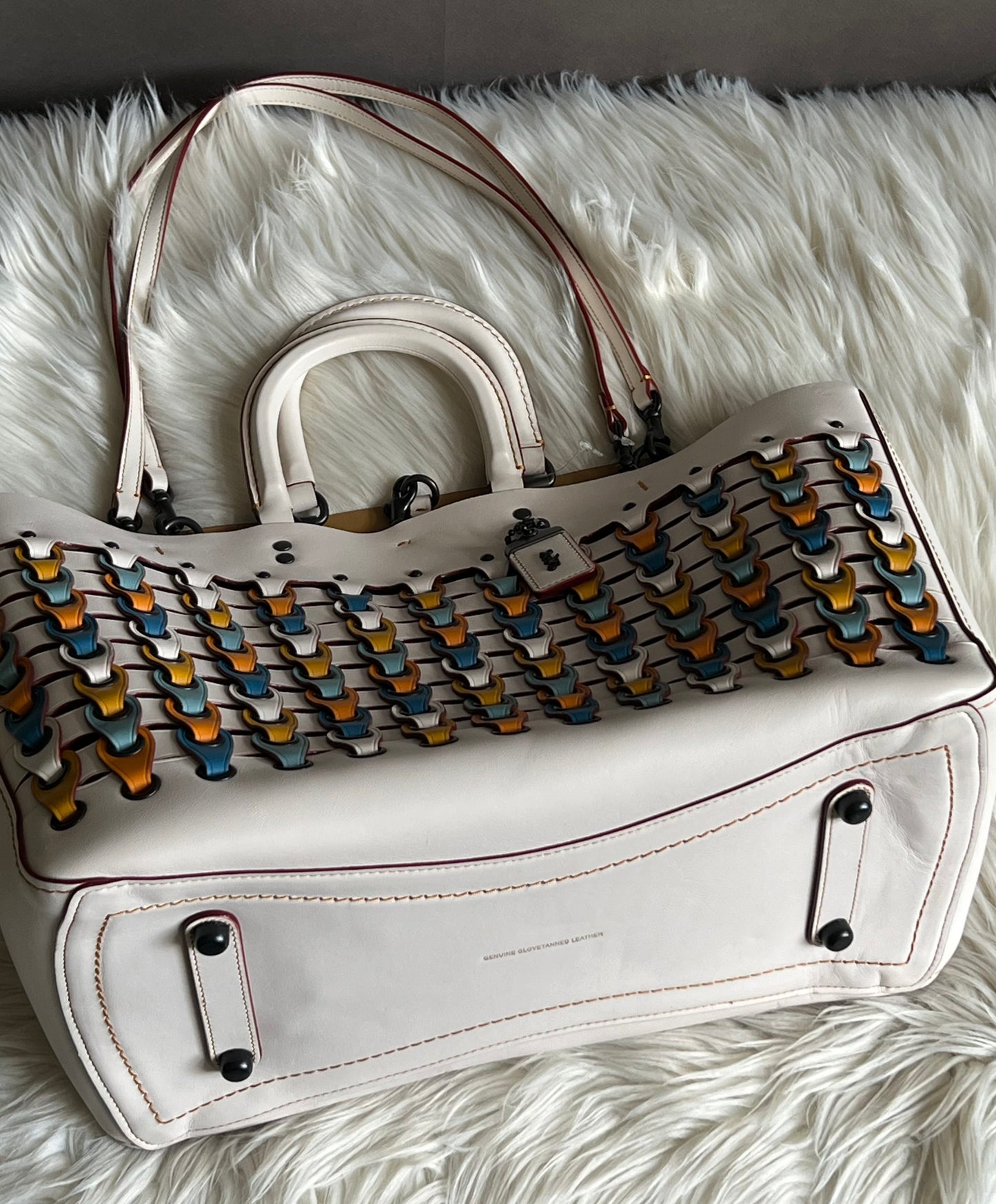 Coach 1941 Rogue Tote with Colorblock Coach Links