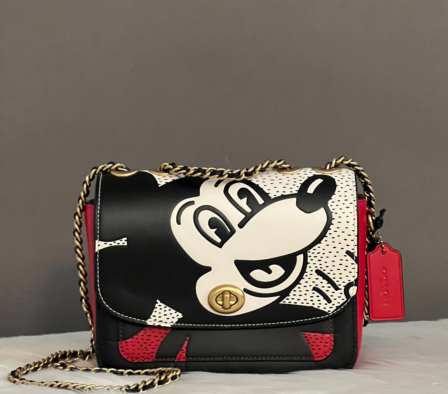 Coach Disney Mickey Mouse X Keith Haring Madison Shoulder Bag 19