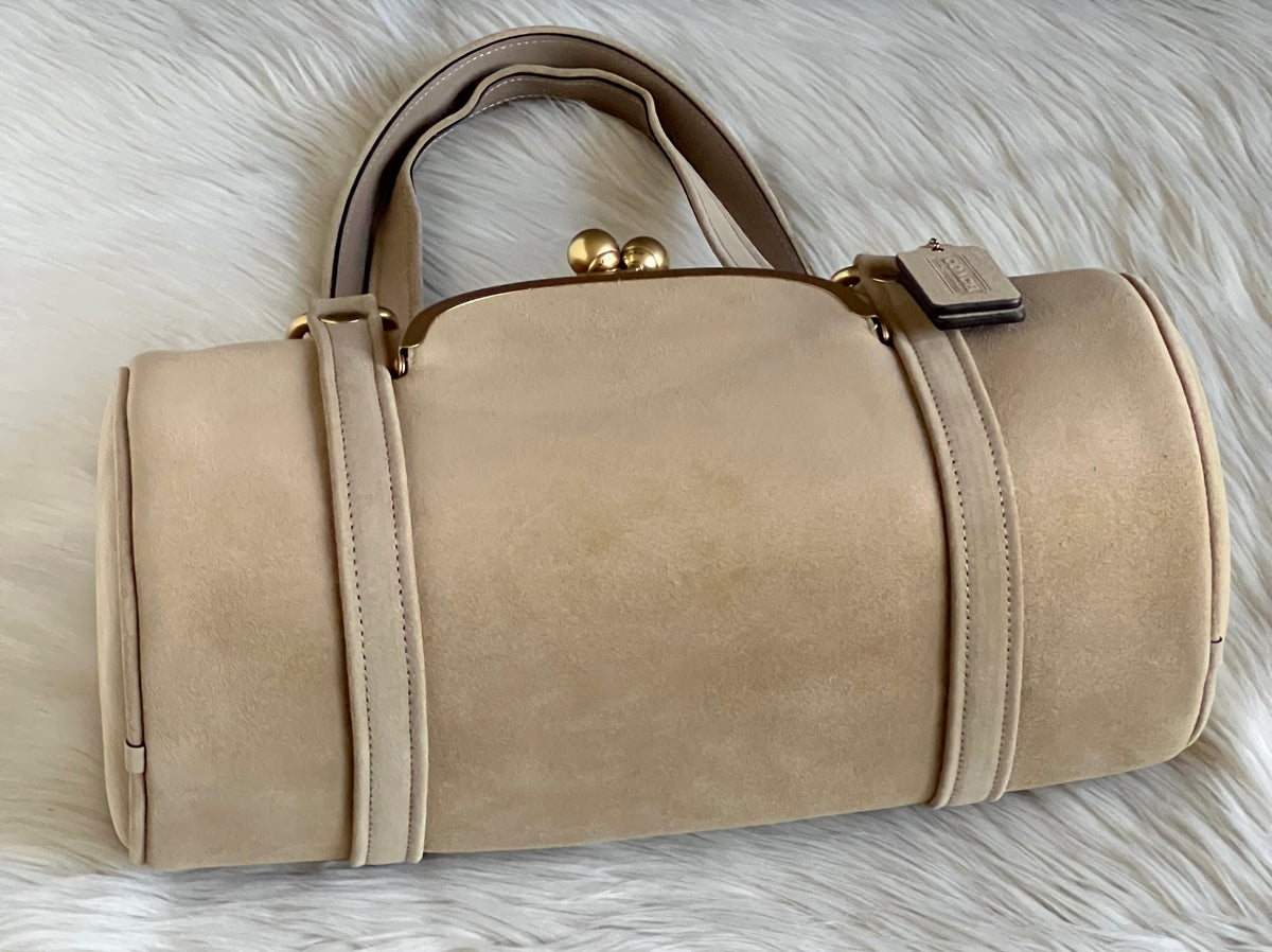 Coach Kisslock Barrel Bag