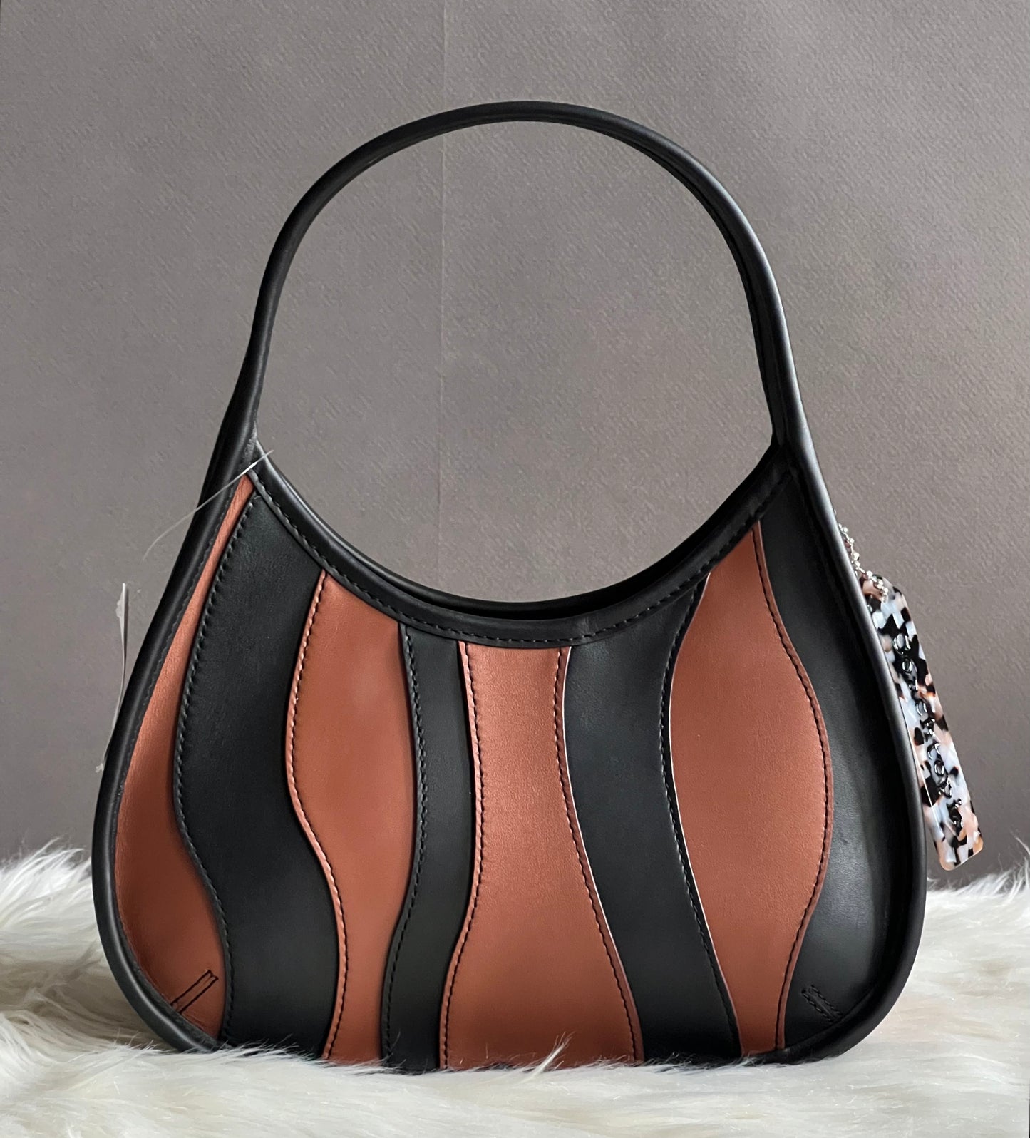 Coach Ergo Bag in Upcrafted Leather: Wavy Stripe