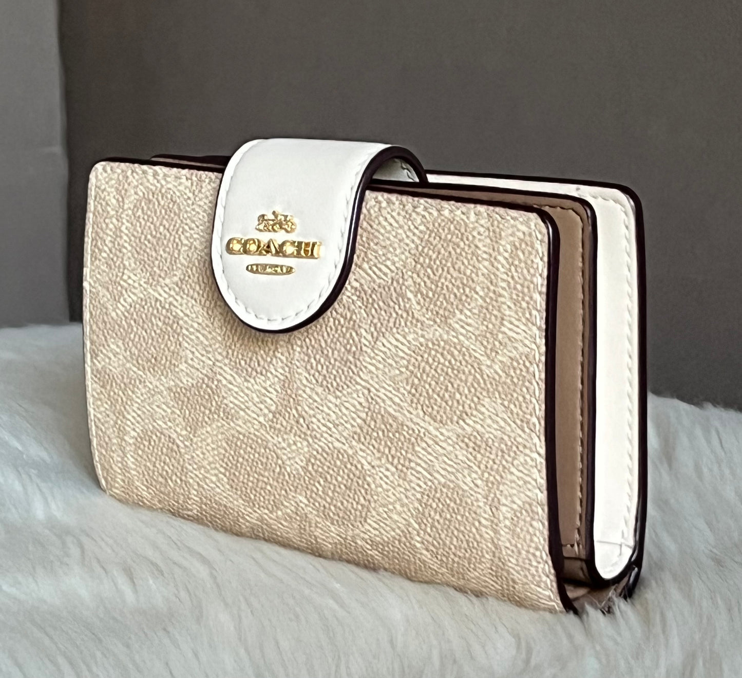 Coach Phone Wallet In Signature Canvas