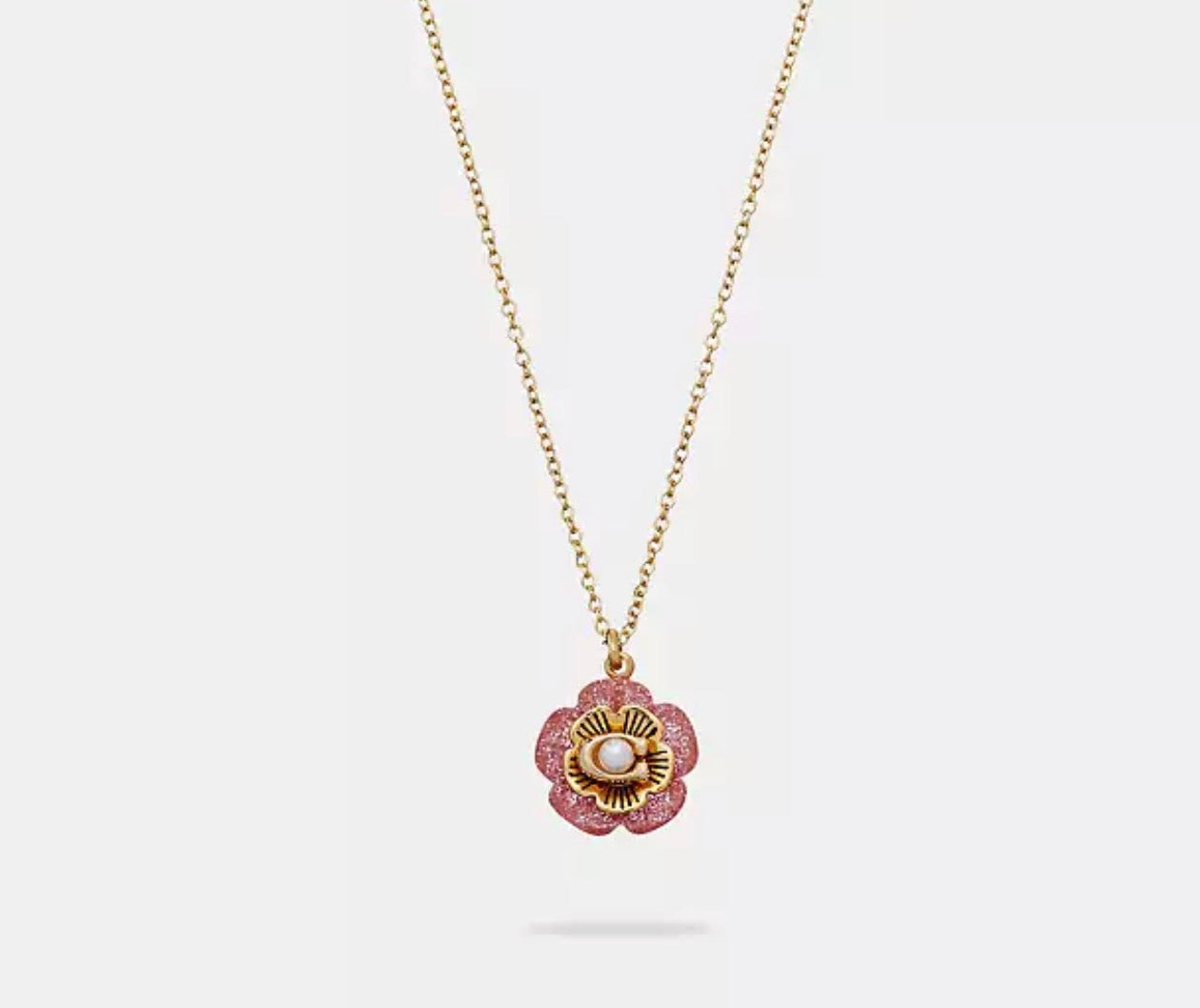 Coach Tea Rose Necklace