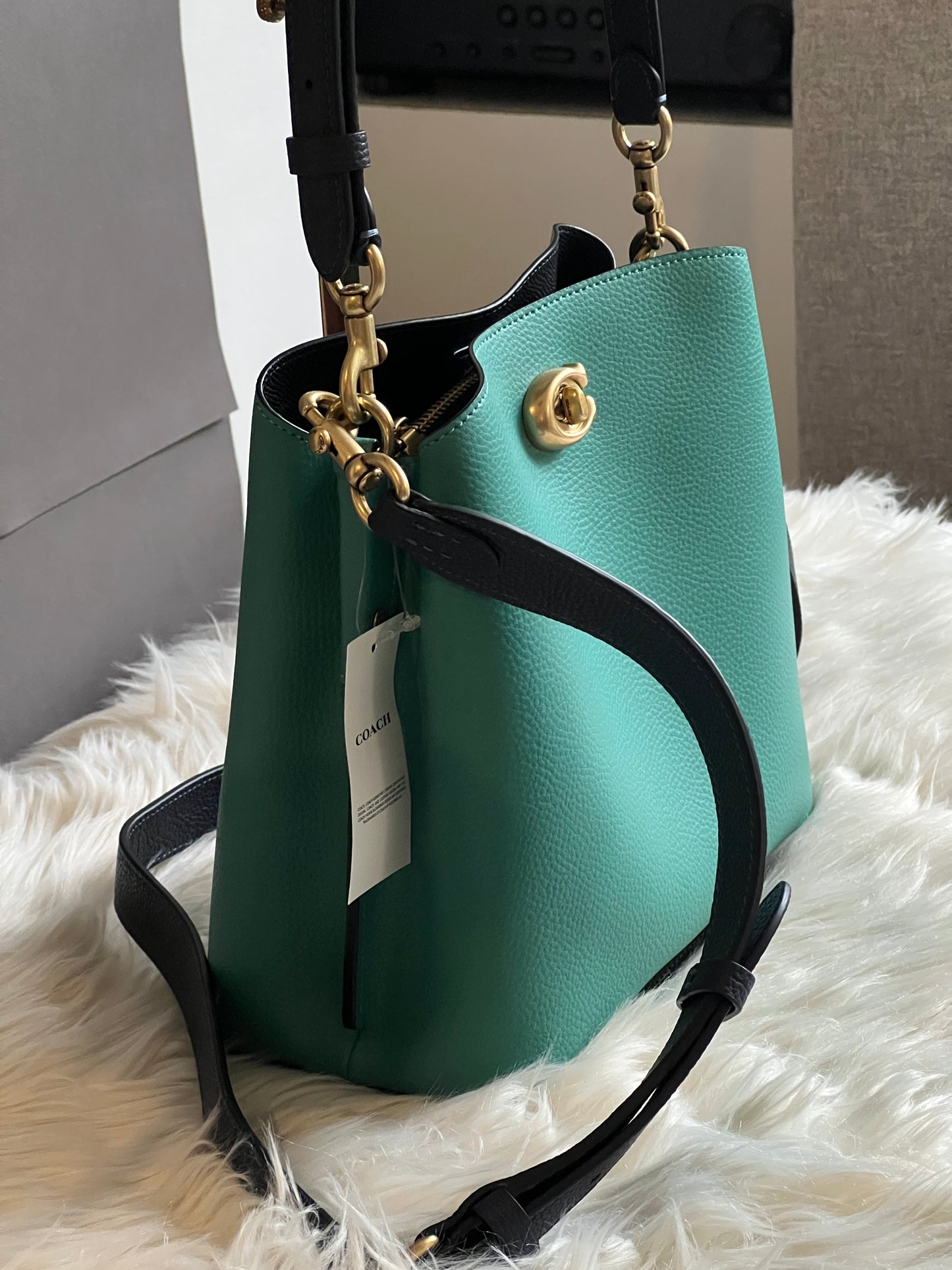 Coach Willow Bucket Bag in Colorblock