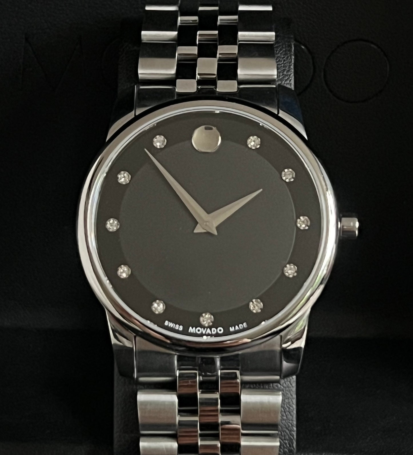 Movado Men’s Museum Classic 11 Diamond Watch