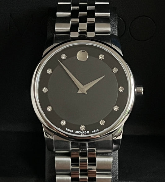 Movado Men’s Museum Classic 11 Diamond Watch