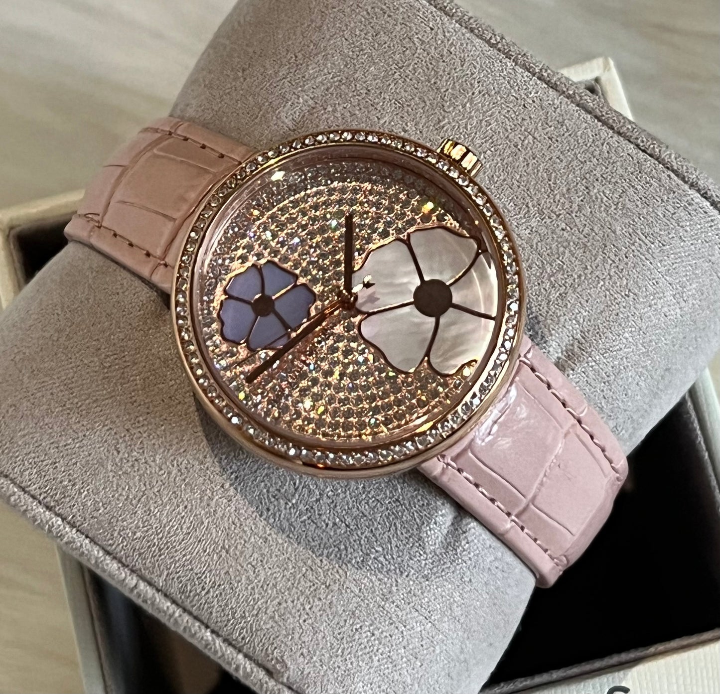 Michael Kors Women’s Courtney Crystal Rose-Gold Dial Watch