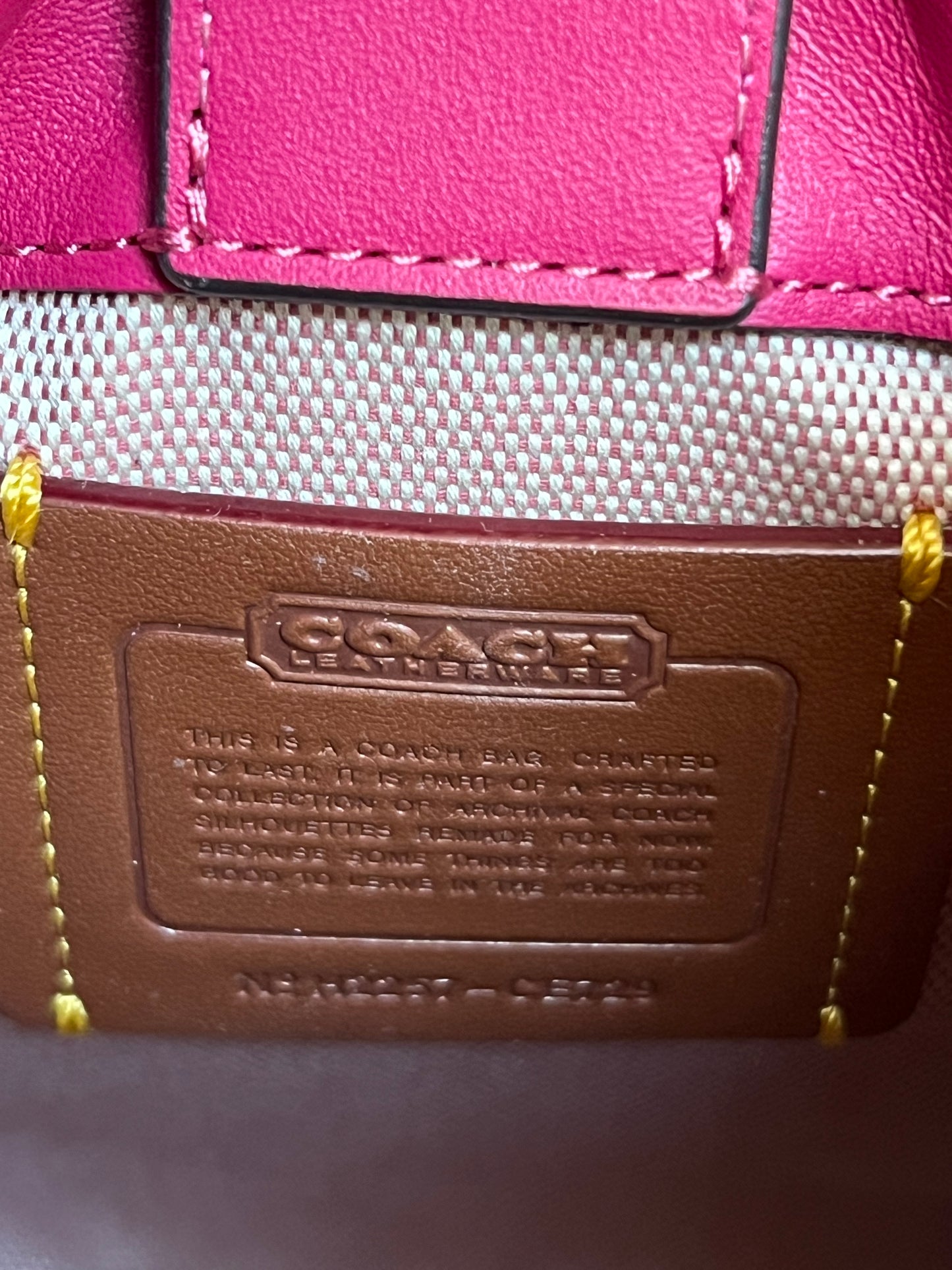 Coach Mini Cashin Tote with Crystal Rivets