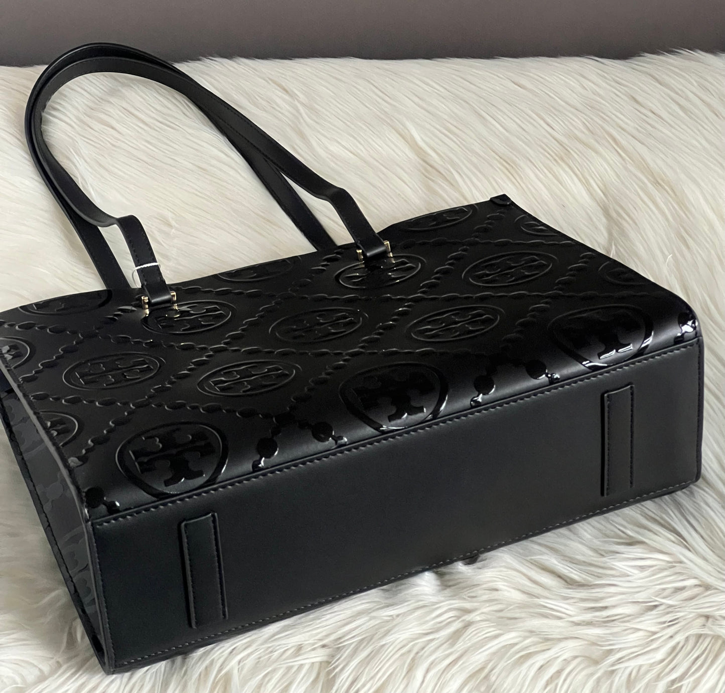 Tory Burch T Monogram Embossed Tote