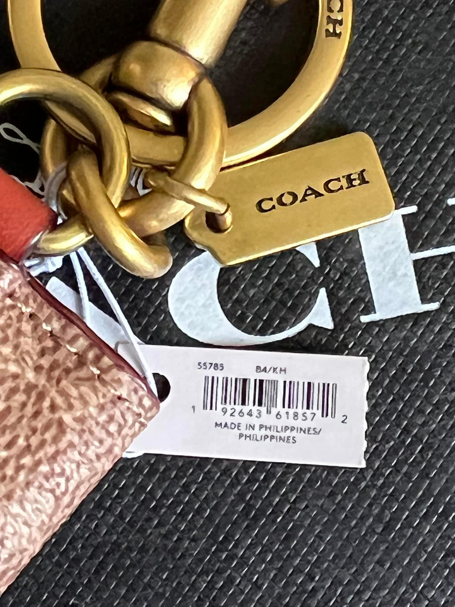 Coach Picture Frame Bag Charm in Signature Canvas Club de Mode