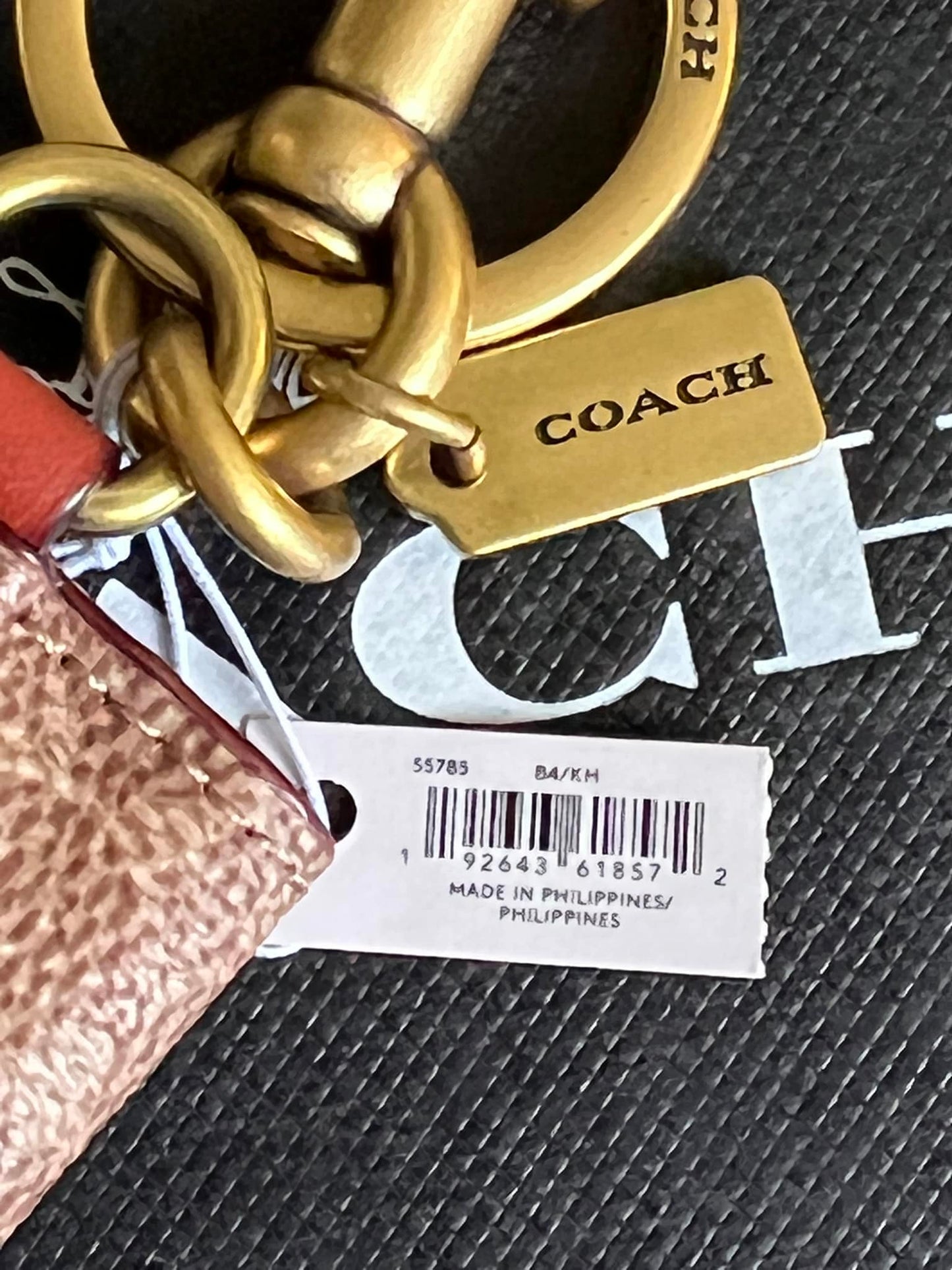 Coach Picture Frame Bag Charm in Signature Canvas