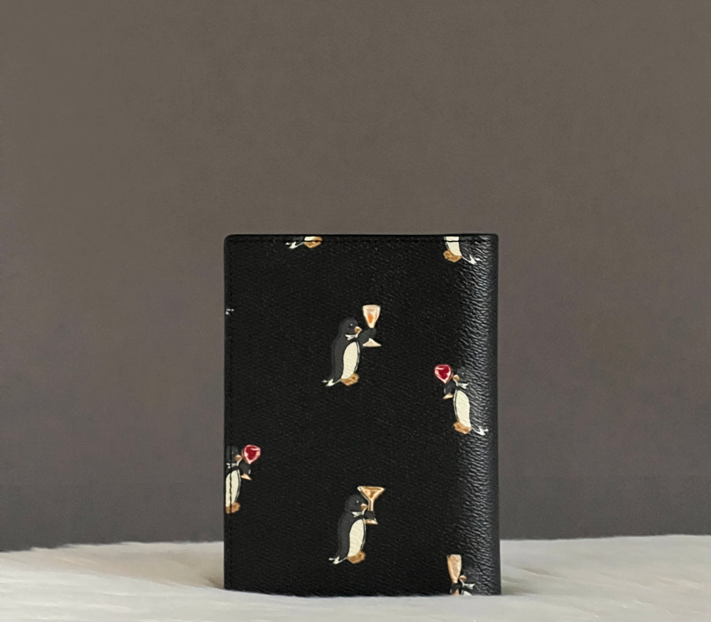 Coach Passport Case with Penguin