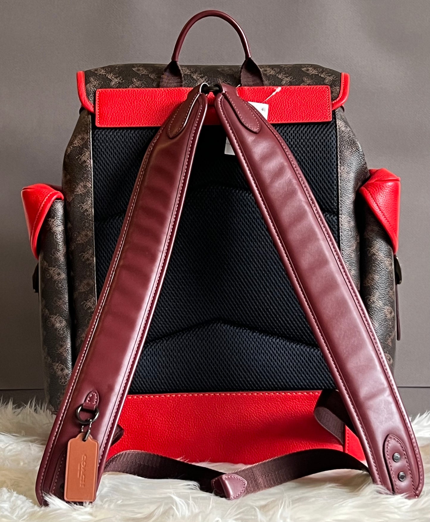 Coach Hitch Backpack with Horse and Carriage Print