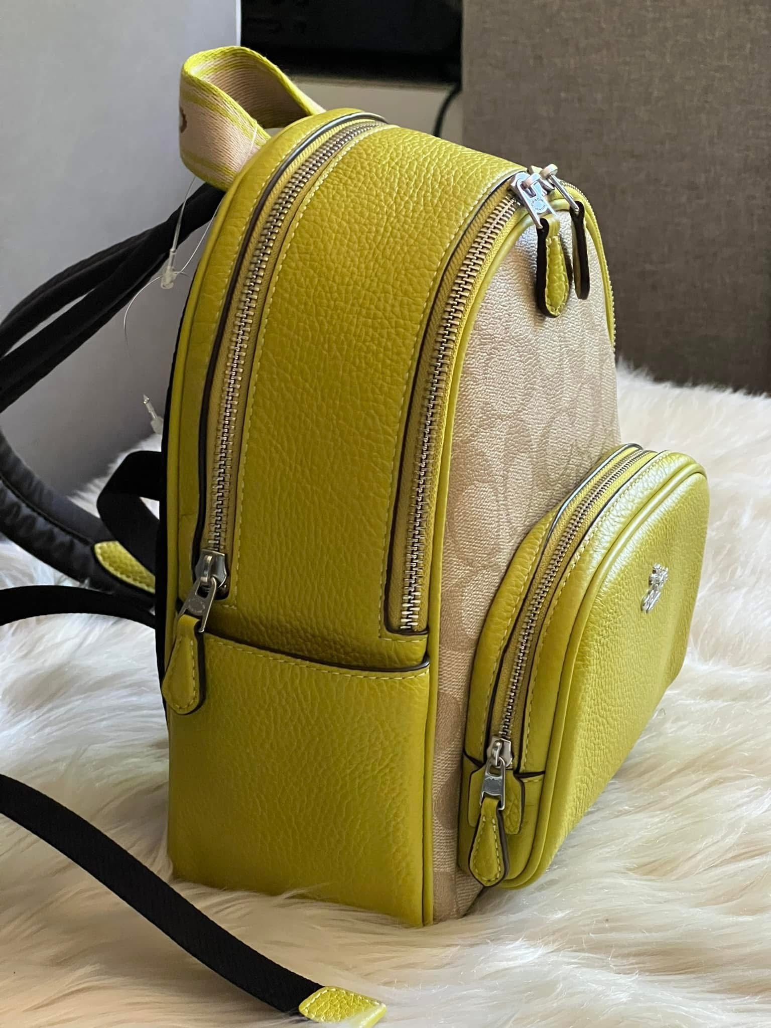 convertible mini backpack in signature canvas Coach Mini Court Backpack in Signature Canvas – Club de Mode