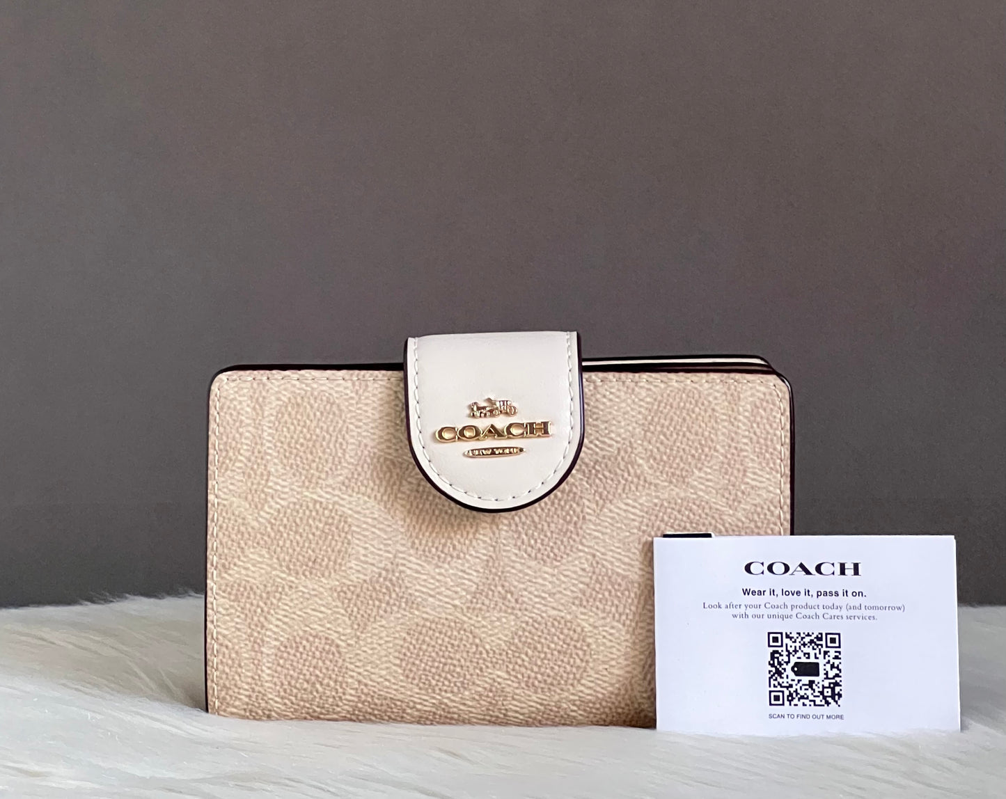 Coach Phone Wallet In Signature Canvas